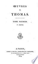Œuvres de Thomas