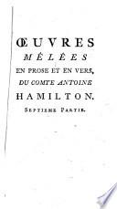 Œuvres Diverses Du Comte Antoine Hamilton
