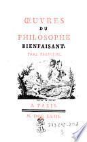 Œuvres Du Philosophe Bienfaisant