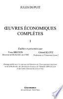 Œuvres économiques complètes