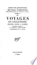 Œuvres, papiers et correspondances: pt. 1. Voyages en Sicile et aux Etats. Unis