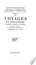 Œuvres, papiers et correspondances: Voyages en Sicile et aux Etats-Unis