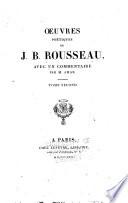 Œuvres poétiques de J. B. Rousseau