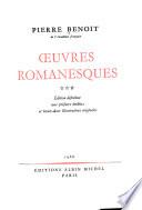 Œuvres romanesques