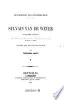 Sylvain van de Weyer : 1