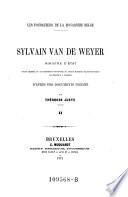Sylvain van de Weyer : 2