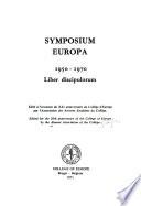 Symposium Europa, 1950-1970