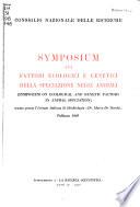 Symposium sui fattori ecologici e genetici della speciazione negli animali (Symposium on ecological and genetic factors in animal speciation) tenuto presso l'Istituto italiano di idrobiologia Dr. Marco de Marchi, Pallanza 1948