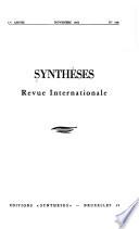 Synthèses
