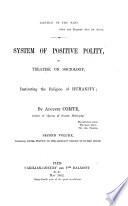 System of positive polity: Social statics
