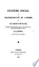 Système social et responsabilité de l'homme, ou de la nécessité du prêt par l'état, etc
