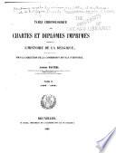 Table chronologique des chartes et diplômes imprimés concernant l'histoire de la Belgique, mise en ordre et pub. sous la direction de la Commission royale d'histoire