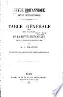 Table générale des travaux de la Revue britannique depuis sa fondation en 1825 jusqu'en 1880