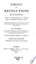 Tableau des révolutions de l'Europe