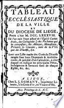 Tableau ecclésiastique de la ville et du diocèse de Liège pour l'an 1788