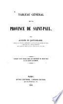 Tableau général de la province de Saint-Paul