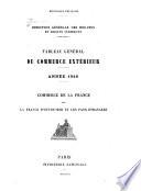 Tableau général du commerce extérieur