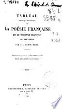 Tableau historique et critique de la poésie française et du théatre français au XVIe siècle