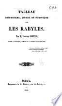 Tableau historique, moral et politique sur les Kabyles