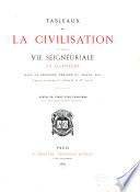 Tableaux de la civilisation et de la vie seigneuriale en Allemagne