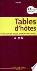 Tables d'hôtes France