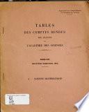 Tables des comptes rendus des seánces de l'Académie des sciences