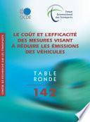 Tables rondes FIT Le coût et l'efficacité des mesures visant à réduire les émissions des véhicules