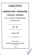 Tablettes de l'horticulture versaillaise
