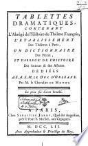 Tablettes dramatiques