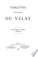 Tablettes historiques du Velay
