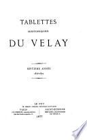 Tablettes historiques du Velay