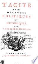 Tacite Avec Des Notes Politiques Et Historiques