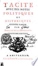 Tacite Avec Des Notes Politiques Et Historiques