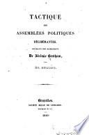 Tactique des assemblées politiques délibérantes