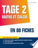 TAGE 2® : Maths et calcul en 80 fiches