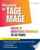 TAGE MAGE - sous-tests 2 et 4 Calcul et Conditions Minimales en 80 fiches
