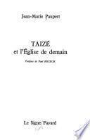 Taizé et l'Église de demain