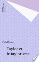 Taylor et le taylorisme