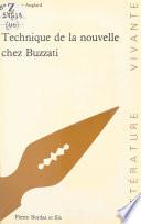 Technique de la nouvelle chez Buzzati