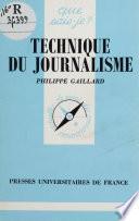 Technique du journalisme