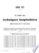 Techniques hospitalières, médico-sociales et sanitaires
