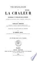 Technologie de la chaleur chauffage et ventilation des batiments