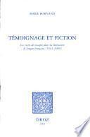 Témoignage et fiction