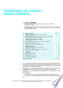 Temperature de Surface: Mesure Radiative