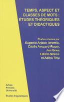 Temps, aspect et classes de mots