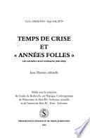 Temps de crise et années folles
