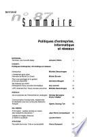 Terminal n°87 : politique d'entreprise informatique et reseaux