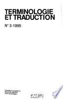 Terminologie et traduction