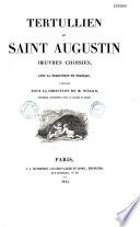 Tertullien et Saint Augustin