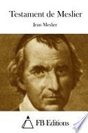 Testament de Meslier